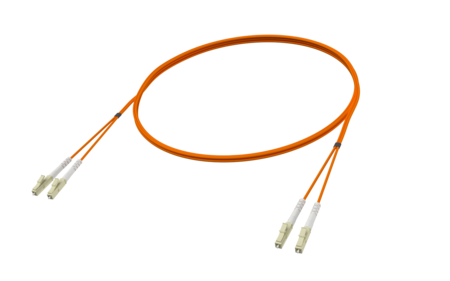 Patch Cord Fibra duplex LC/PC-LC/PC OM2 G.651.1 2mm 0.5m laranja