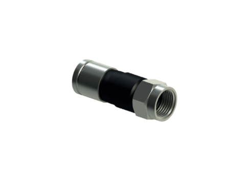 RG6 Compression Connector with O Ring, Hoodless, 32.5mm