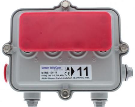Derivador - Tap de Exterior 8 Vias11dB 1.2 GHz Regal Style Wide Body MTRE-128-11 