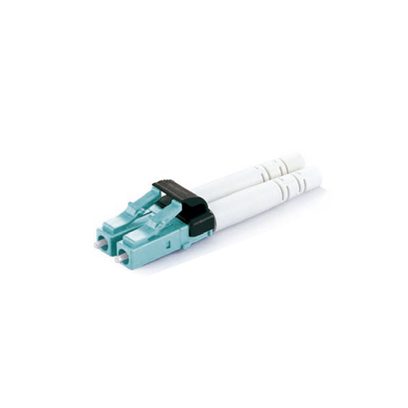 Mini LC/UPC Connecteur à Fibre Optique Duplex MM 5.25 Body&Cap Aqua