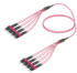 8FO LC/UPC-LC/UPC Cable de fibra preterminado OM4 G.651.1 3.0mm 10m Violeta