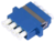 LC/PC Glasfaseradapter Quadruplex Singlemode (SM) Vollflansch blau