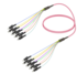 8FO LC/UPC-LC/UPC Cable de fibra preterminado OM4 G.651.1 3.0mm 10m Violeta