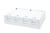Surface mount box, 85 x 118mm, office white, 4 ports