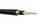 12FO (1x12) Direct Burried Central Tube Fiber Optic Cable SM E9 OS2 Metallic Armoured 2500N PE A-DQ(ZN)2Y(SR)2Y  Black