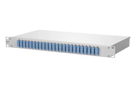 OpDat fix empalme del panel de conexión FO 24xSC-D (azul) OS2 gris