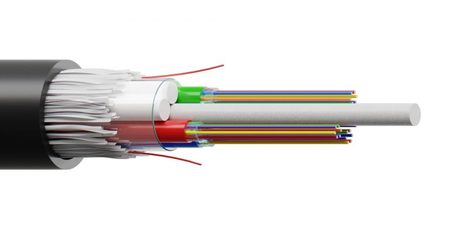 24FO (2X12) Duct Loose Tube Fibre Optique Câble OS2 G.657.A1 PE Diélectrique Non Armé Noir
