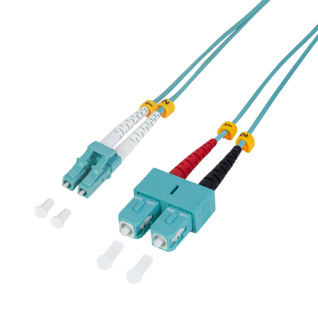 Câble de raccordement en fibre optique duplex OM3 50/125 LC-SC, 3 m - FP3LS03