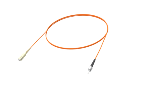 SC/PC-ST/PC Fiber Patch Cords simplex OM2 G.651.1 2mm 10m Orange