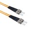 ST/UPC-ST/APC Fiber Patch Cord Duplex MM OM2 10m Orange