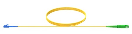 Patch Cords de Fibra Óptica Simplex SC/APC-LC/PC OS2 G.652.D 2.0mm 5m LSZH Amarelo