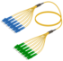 12FO LC/UPC-LC/APC Cable de fibra preterminado OS2 G.657.A2 3.0mm 10m Amarillo