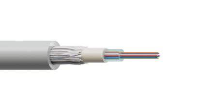 6FO (1X6) Indoor/Outdoor Central Tube Fiber Optic Cable OM4 G.651.1  LSZH   Dielectric Unarmoured   Violet