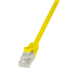 Cable de conexión U/UTP Cat.6 amarillo 0,25 m EconLine - CP2017U