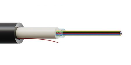 24FO (1X24) Duct Central Tube Fiber Optic Cable OS2 G.652.D PE Dielectric Unarmoured Violet