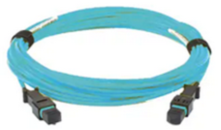 12FO MPO-F/UPC Pre-Terminated Fiber Cables  OM4 G.651.1 3.0mm   Type A - Straight  29m LSZH  Aqua