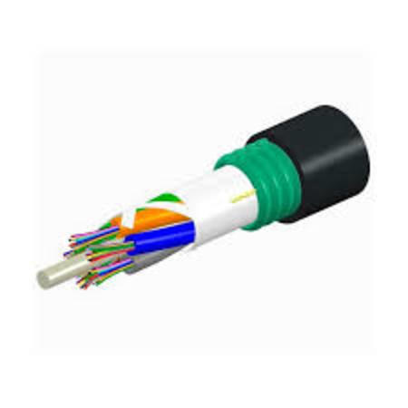 Cable aéreo de fibra óptica 12FO (2X6) OS2 G.652.D HDPE de corto alcance blanco