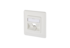 Keystone wall outlet UP 1 port pure white unequipped