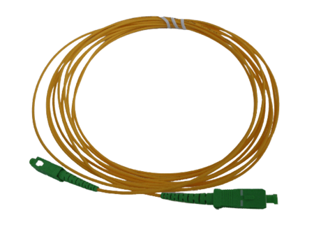 SC/APC-SC/UPC Fiber Patch Cord Simplex SM G.657.A2 1.8mm 10m Yellow