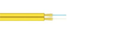 Cable de fibra óptica de caída 2FO (2x1) SM G.657.A1 Dieléctrico sin blindaje