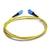 E2000/APC-E2000/APC Fiber Patch Cord Simplex SM G.652.D 1.8mm 2m Yellow