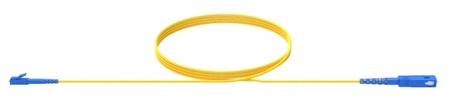Cable de conexión SX SM G652D, 2 mm, LC/PC SC/PC, 10 m (grado 1, bajas pérdidas)