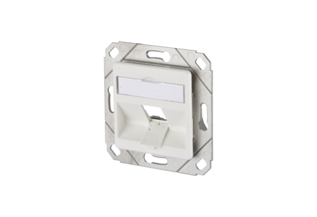 Keystone wall outlet UPk 1 port pure white unequipped