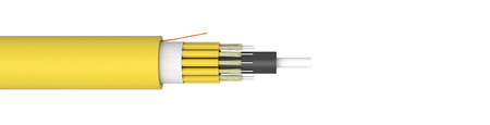 Câble à fibre optique 12FO (12X1) Riser OS2 G.657.A1 FRNC Diélectrique non armé