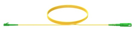 Cable de conexión SX SM G652D de 2 mm, LC/APC SC/APC, 2 m (grado 1, bajas pérdidas)