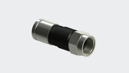 Rg6 Compression Connector With Hoodless O-Ring 32.5 Mm