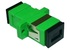 Adaptador de fibra óptica SM SC/APC Simplex com flange
