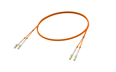 Patch Cord Fibra duplex LC/PC-LC/PC OM2 G.651.1 2mm 8m laranja