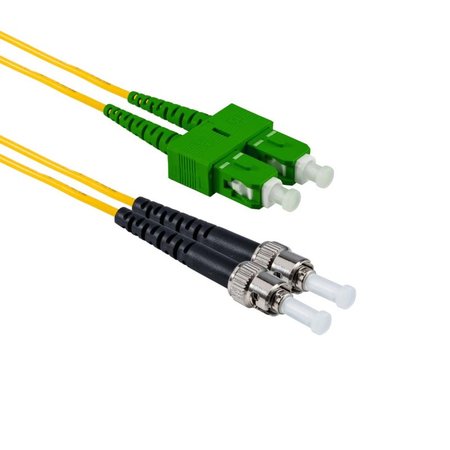 ST/APC-SC/APC Fiber Patch Cord DuplexSM OS2 5m Yellow