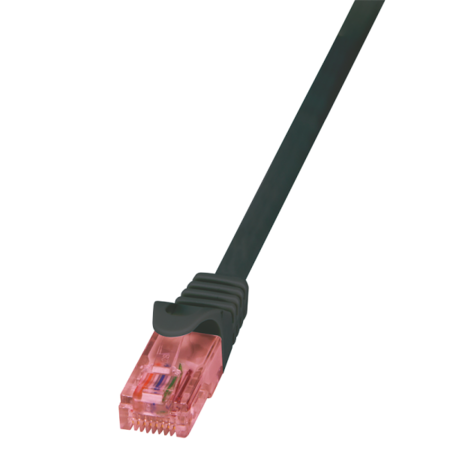 Câble patch Cat.6 U/UTP PrimeLine AWG24 LSZH noir 0,50 m - CQ2023U
