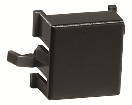 Blank Coaxial Adaptermounting Snap-in Black