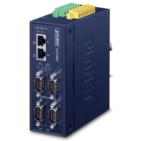 Industrial 4-Ports RS232/RS422/RS485 Serial Device Server