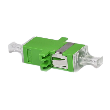 SC/APC Fiber Optic Adapters Simplex Single Mode (SM) Full Flanged Green