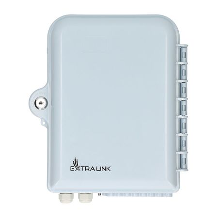 Extralink Emma | Caixa de terminais de fibra óptica | 16 núcleos, branca