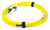 2FO LC/UPC Pre-Terminated Fiber Cables Duplex OS2 G.657.A1 4.0mm   Type B - Reverse  2m  LSZH  Yellow