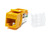 Klinke C5E 90-Grad-UTP-Klinkenstecker ohne Werkzeug, Kunststoff, gelb