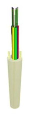 144FO (12x12) Riser Flex Tube Fiber Optic Cable SM G.657.A2 LSZH