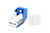 Klinke C5E 90-Grad-UTP-Klinkenstecker ohne Werkzeug, Kunststoff, blau