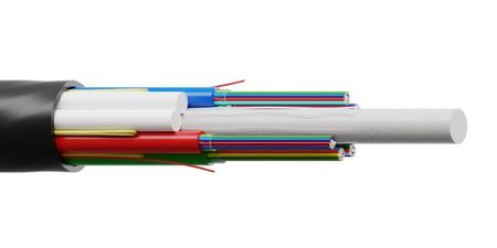 36FO (3X12) Air Blown Microduct Loose tube Fiber Optic Cable OS2 G.652.D HDPE Dielectric Unarmoured Black