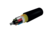 Cable de fibra óptica de tubo central aéreo 12FO (1X12) OS2 G.652.D HDPE de tramo corto (<180 m) negro