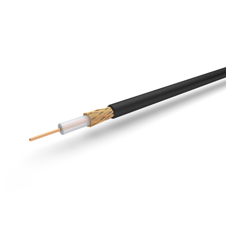 Câble coaxial RG59 Matériau de la gaine FRNC MIL C17 noir