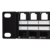 Keystone Panel for 48 Keystone Jacks/Coupler, unshielded, black, blank - NK4045