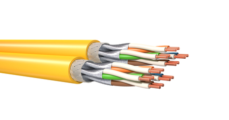 CAT 8.1 Twisted Pair Copper Cable MegaLine® G20 S/FTP DX Cat.8 H 2x(4x2xAWG 22)