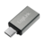 Adaptador USB 3.2 Gen 1 tipo C, C/M a USB-A/F, plateado - AU0042