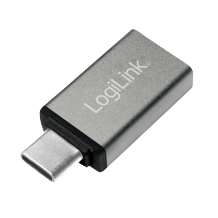 Adaptador USB 3.2 Gen 1 Type-C, C/M para USB-A/F, prateado - AU0042