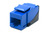 Conector Keystone Cat 6 sin herramientas RJ45 UTP de 90 grados, azul